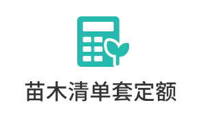 苗木套定额